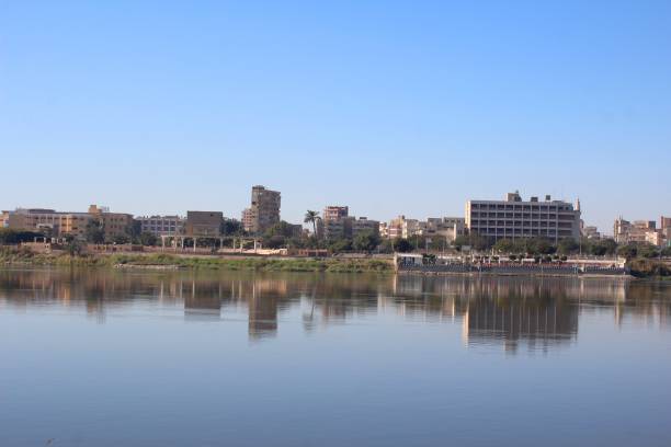 istock Buildings over looking the river nile in Minya in Egypt 1195545811