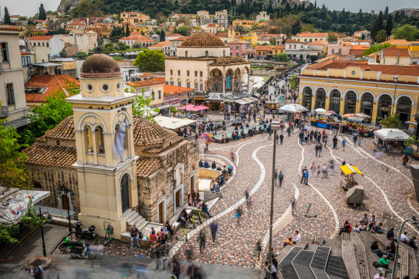 istock Monastiraki Square in Athens 1195546675
