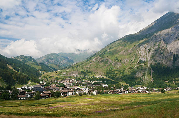 La Thuile, Aosta valley stock photo