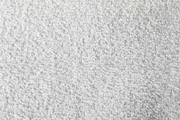 istock Grey towel textured background, closeup and space for text 1195551758