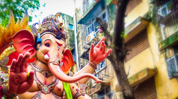 Lord Ganesha:- The remover of obstacles Parel cha raja 2019 Visarjan ganesh chaturthi photos stock pictures, royalty-free photos & images