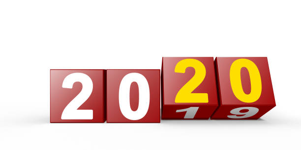 istock Happy New Year Background in 3D. Start in 2020 1195557818
