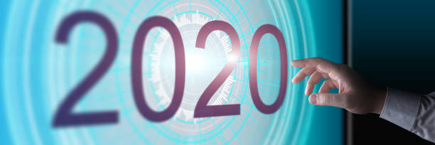 istock Happy New Year Background. Start in 2020 1195558969