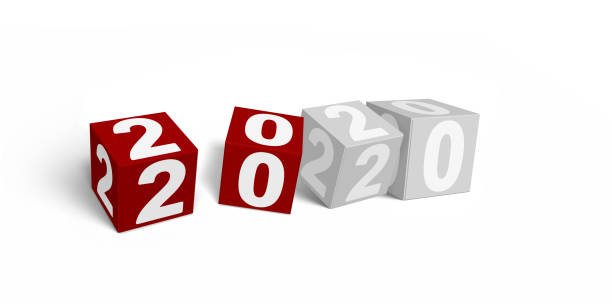 istock Happy New Year Background in 3D. Start in 2020 1195561375