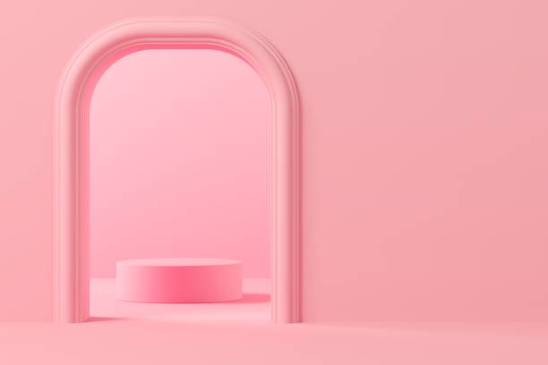 istock Abstract mock up scene with geometry shape podium. stock photo 1195561807