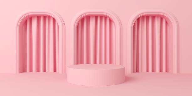 istock Abstract mock up scene with geometry shape podium. stock photo 1195561826