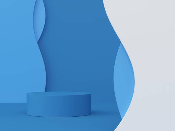 istock Abstract mock up scene with geometry shape podium. stock photo 1195561847