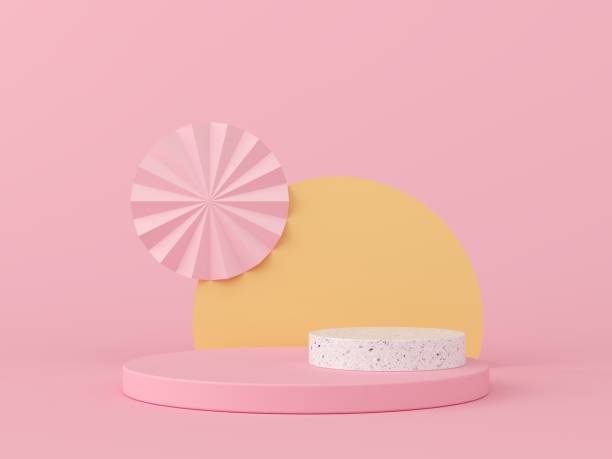 istock Abstract mock up scene with geometry shape podium. stock photo 1195562417