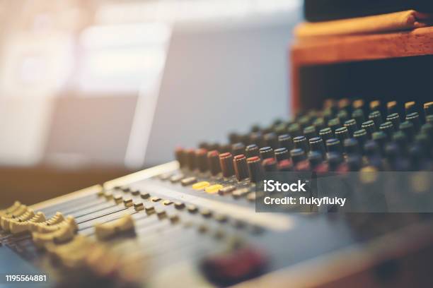 Equipment Used In The Recording Room That Modifies Sound Stock Photo - Download Image Now