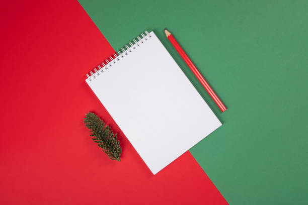 istock New Year plans or dreams on traditional colours. 1195566071