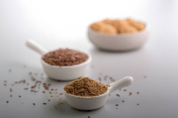 istock flax seed ladoo or alsi ki pinni 1195568771