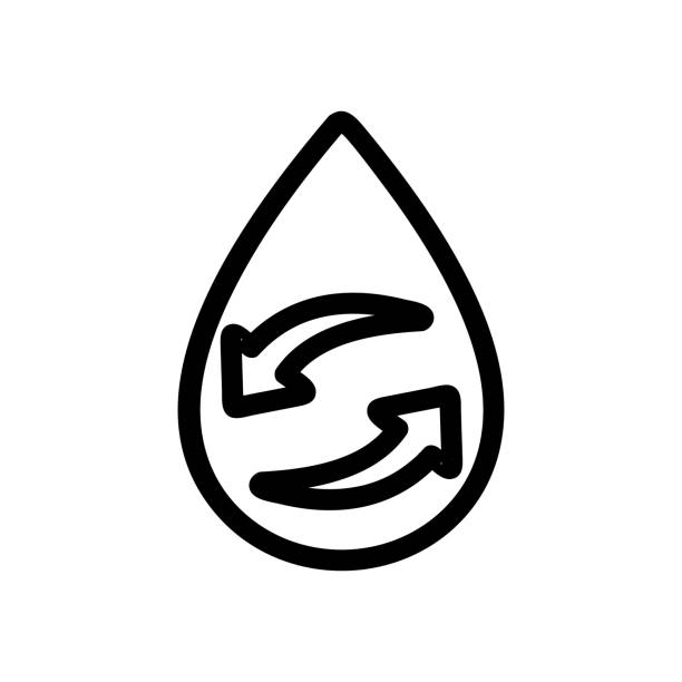 ilustraciones, imágenes clip art, dibujos animados e iconos de stock de vector de icono de agua purificada. ilustración de símbolo de contorno aislado - dehumidify