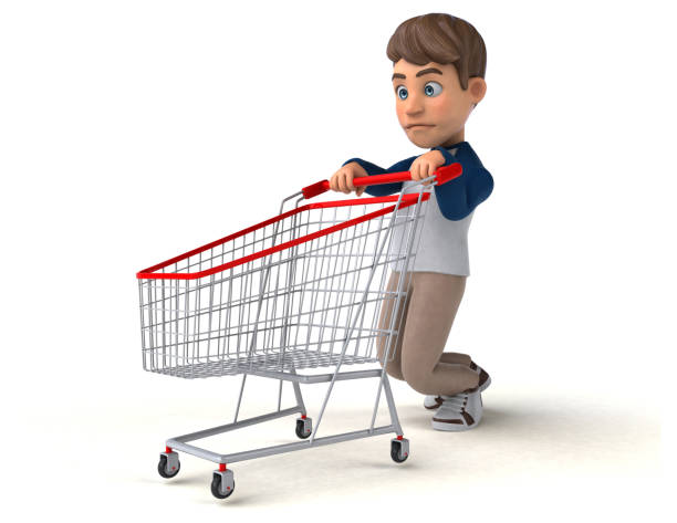 istock 3D cartoon character fun teenager 1195572340