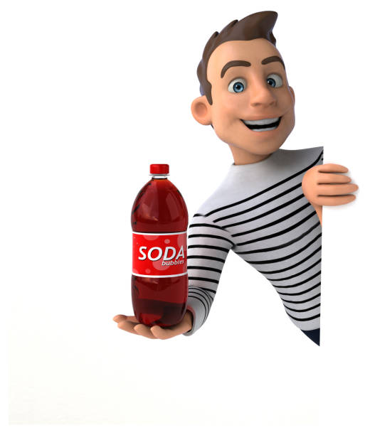 istock Fun 3D cartoon casual character 1195574759
