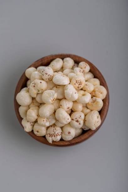 istock Crispy Lotus pops Seeds or Phool Makhana  served in a bowl 1195576157