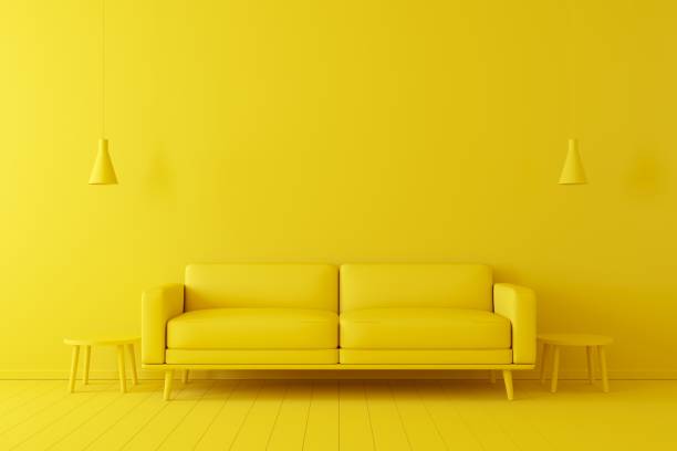 istock Interior mock up scene with wall background. 3d illustration. 1195576919