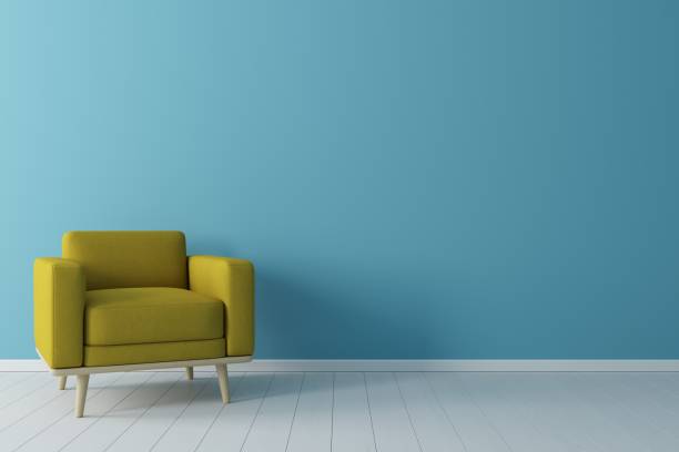 istock Interior mock up scene with wall background. 3d illustration. 1195576924