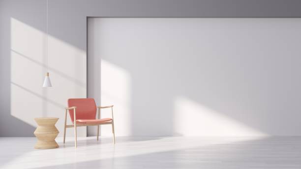 istock Interior mock up scene with wall background. 3d illustration. 1195576943