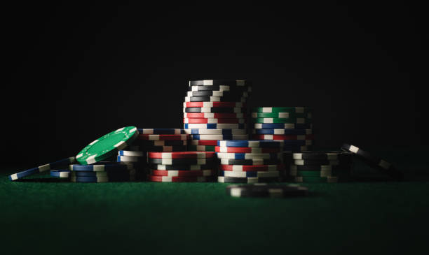 Casino chip stock photo