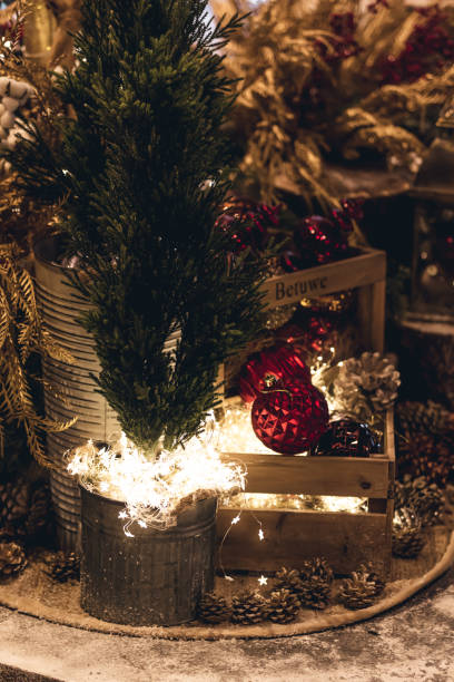 istock Beautiful merry christmas interior decorations. 1195583867