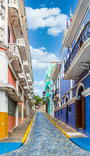 istock Cobblestone Street in Old San Juan 1195586365