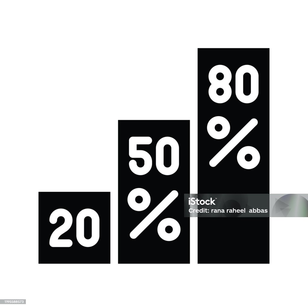 Percent Change Graphics Percentage Continuously Increase In Graph Vector In Solid Design Stock ...