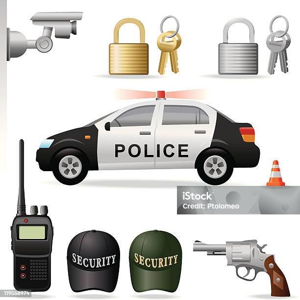 Kit Di Sicurezza - Immagini vettoriali stock e altre immagini di Walkie-talkie - Walkie-talkie, Misure di sicurezza, Radio