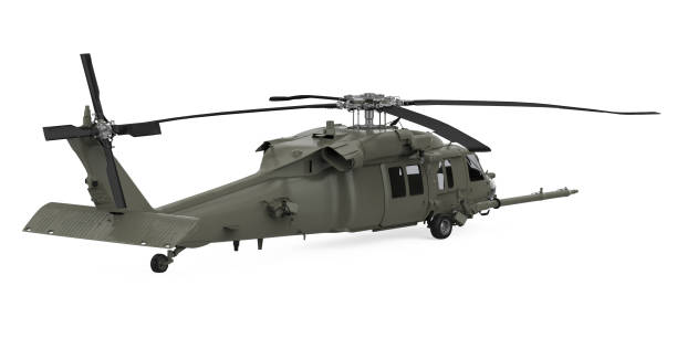 istock Military Helicopter Isolated 1195612500