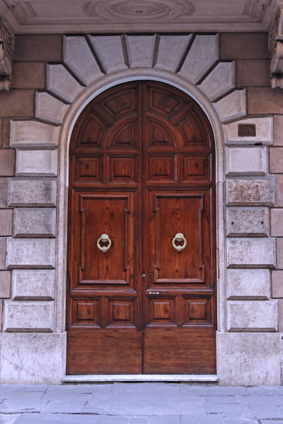 istock Old wooden door 1195612931