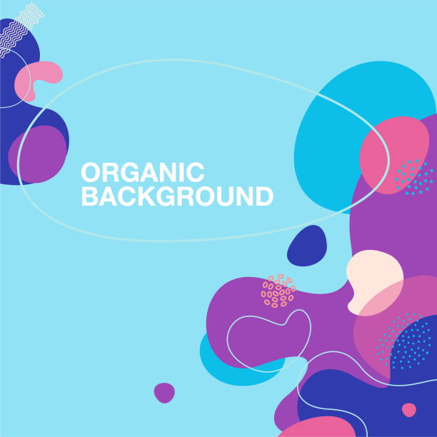 ilustrações, clipart, desenhos animados e ícones de fundo orgânico do teste padrão da forma - organic shapes