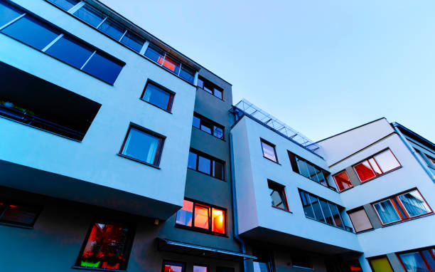 istock New modern apartment flat building architecture reflex 1195617694
