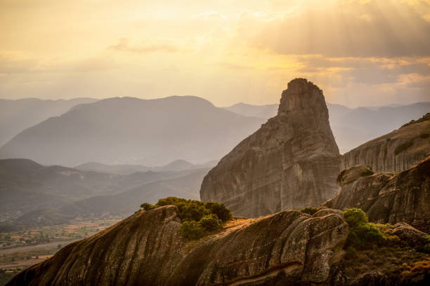 istock High mountains against a misty sky in Greece 1195617771