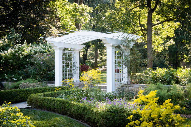 istock White Pavilion in a public park 1195619031