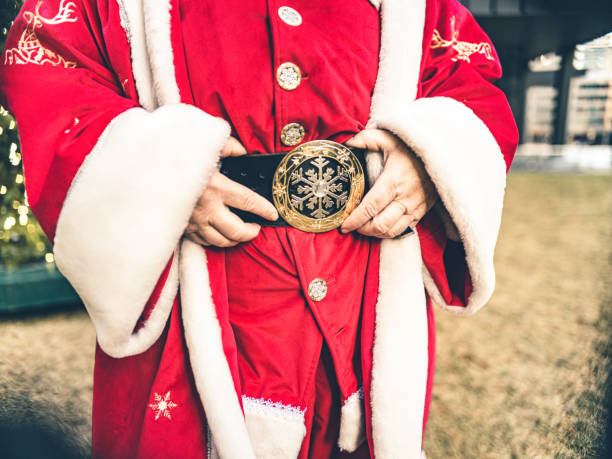 istock Santa Clause costume close up 1195623884