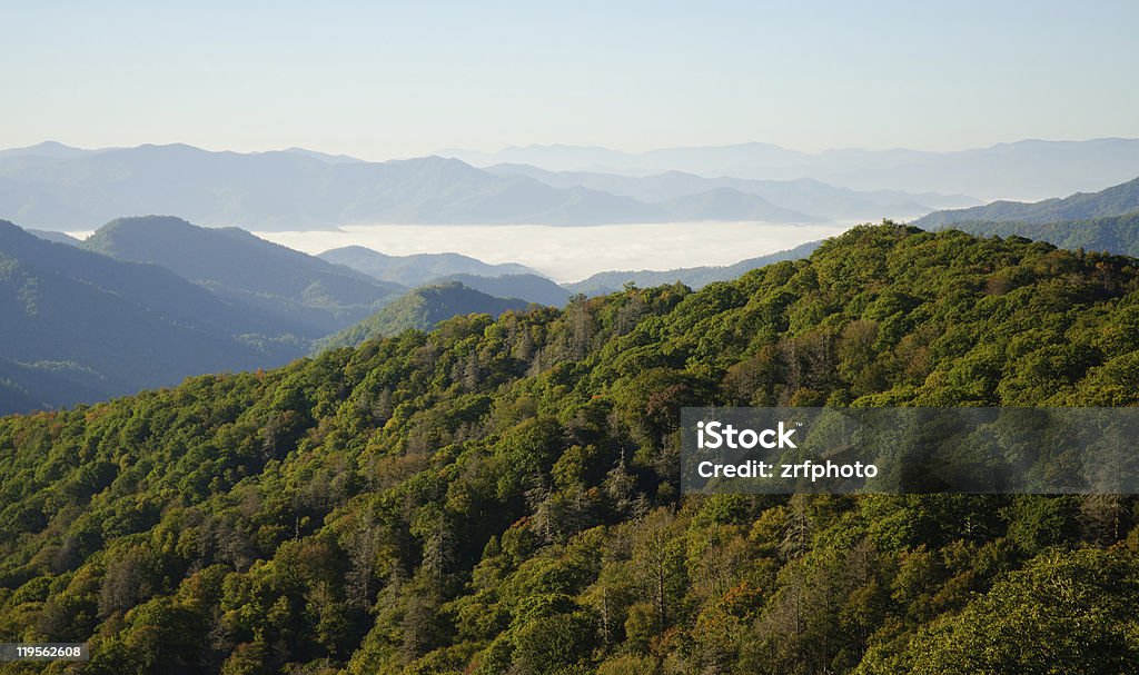 Great Smoky Mountains und einem Tal der Nebel - Lizenzfrei Appalachen-Region Stock-Foto