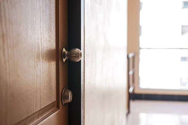 istock The front door image and the sunlight shining in the background 1195626136