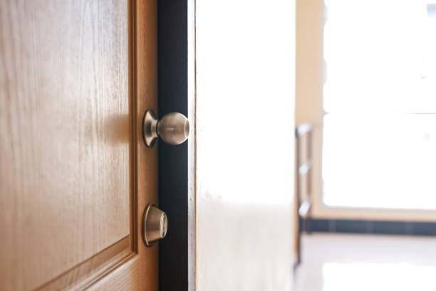 istock The front door image and the sunlight shining in the background 1195626138