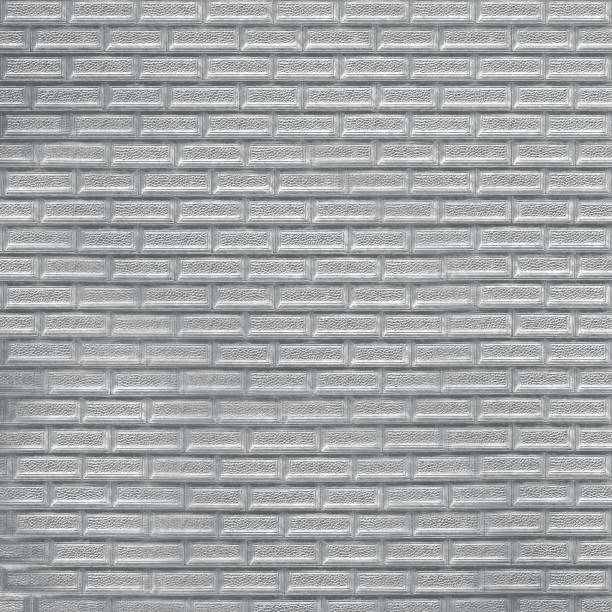 istock Paper with the applied pattern of silver color in the form of small bricks 1195627162