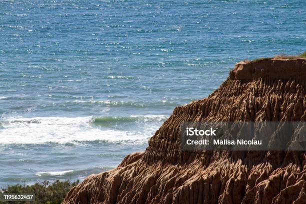 Torrey Pines Cliff Area Stock Photo - Download Image Now - Beach, Beauty In Nature, Breaking Wave