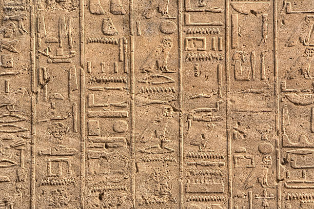 istock Hieroghlyphs in Karnak temple 119563300