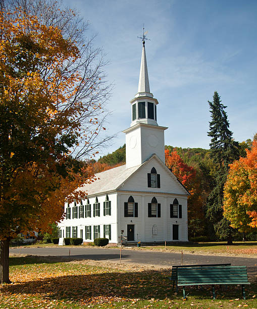 istock Townshend Church in Fall 119563620