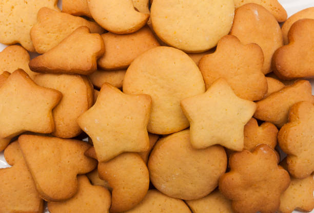 istock cooked biscuits or home made cookies for holidays 1195639925