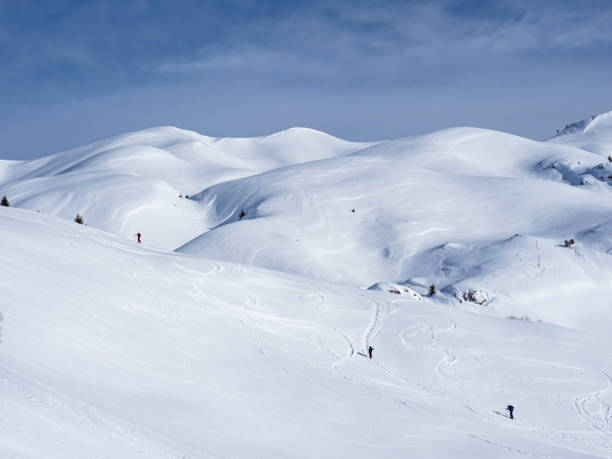 istock Mountaineering scene in the alps during winter 1195640250