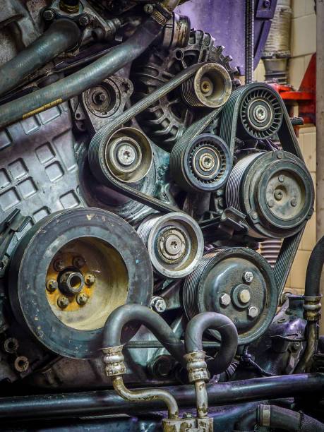 istock used fossil fuel engine removed from the car 1195643936
