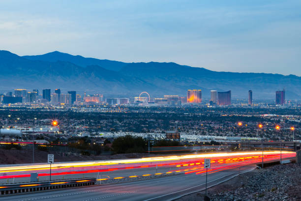 istock Las Vegas skyline at twilight 1195644002