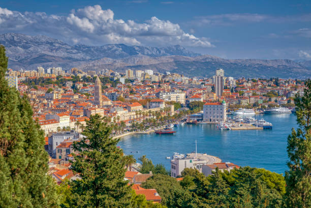 A view of the Split harbour and the city (HDRi)