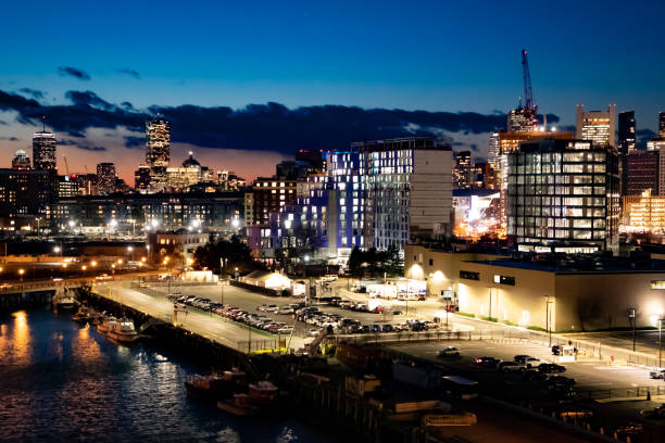 istock Crane over Boston at Night 1195655269