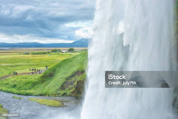 Seljalandsfoss Waterfall Stock Photo - Download Image Now - Eyjafjallajokull Glacier, Famous Place, Highway