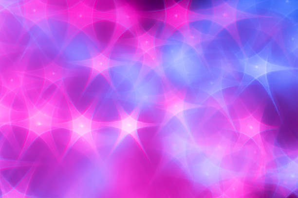 istock Splash of blue and pink sparkles 1195662573