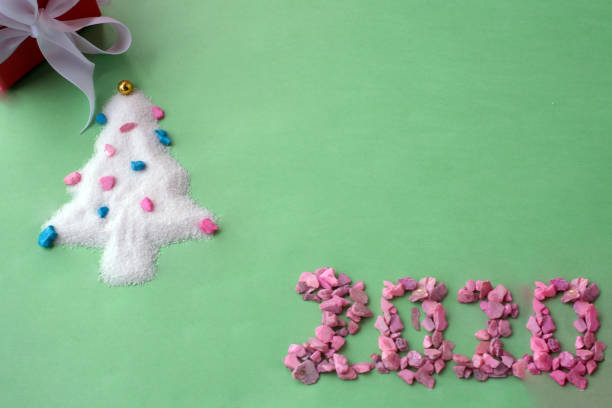 istock Christmas composition. Christmas tree, cones, garland and Christmas decorations 1195663916